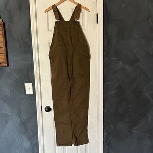 Women's Olive REI Work Overalls
